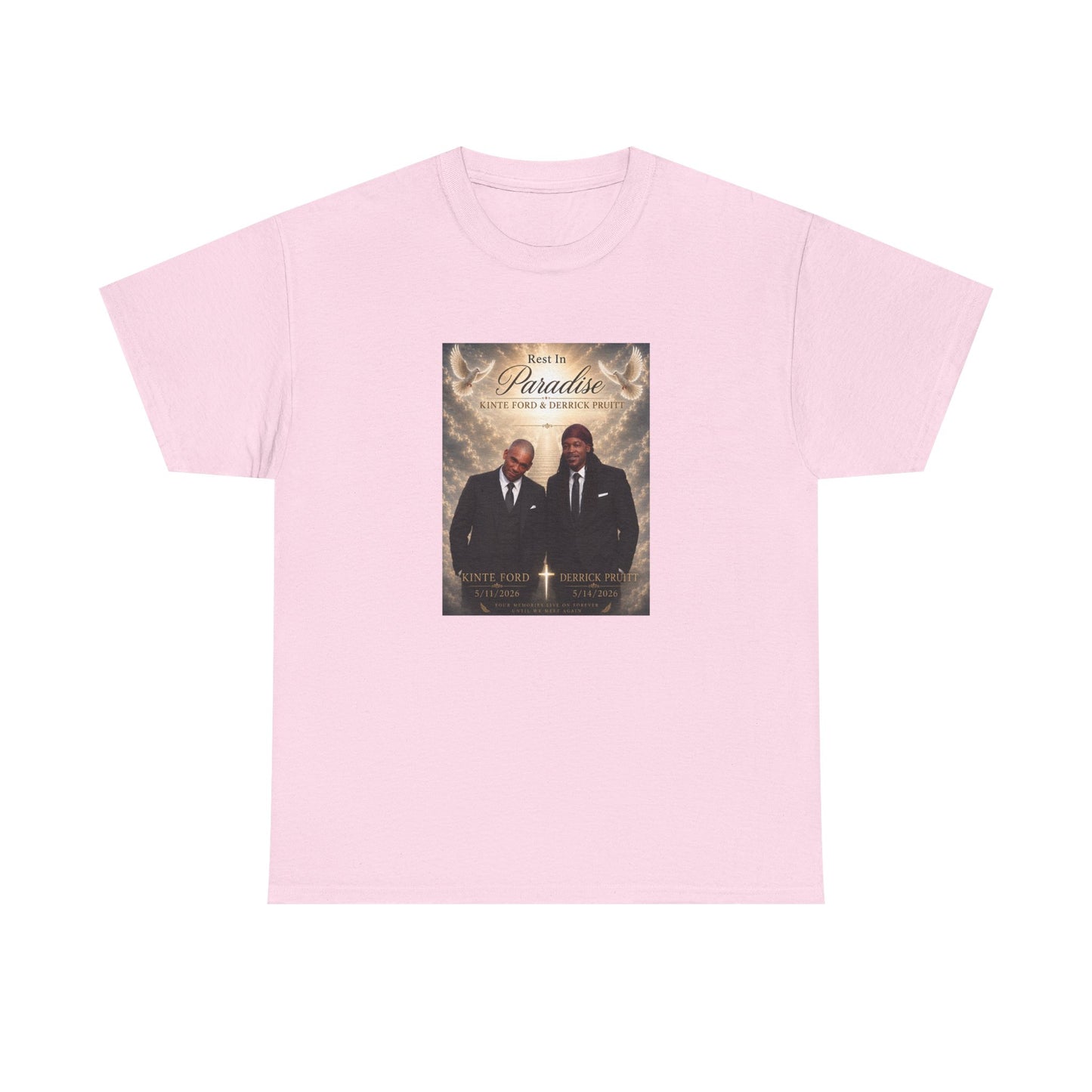 Memorial Tribute Tee — "Rest in Paradise" Funeral Remembrance Shirt