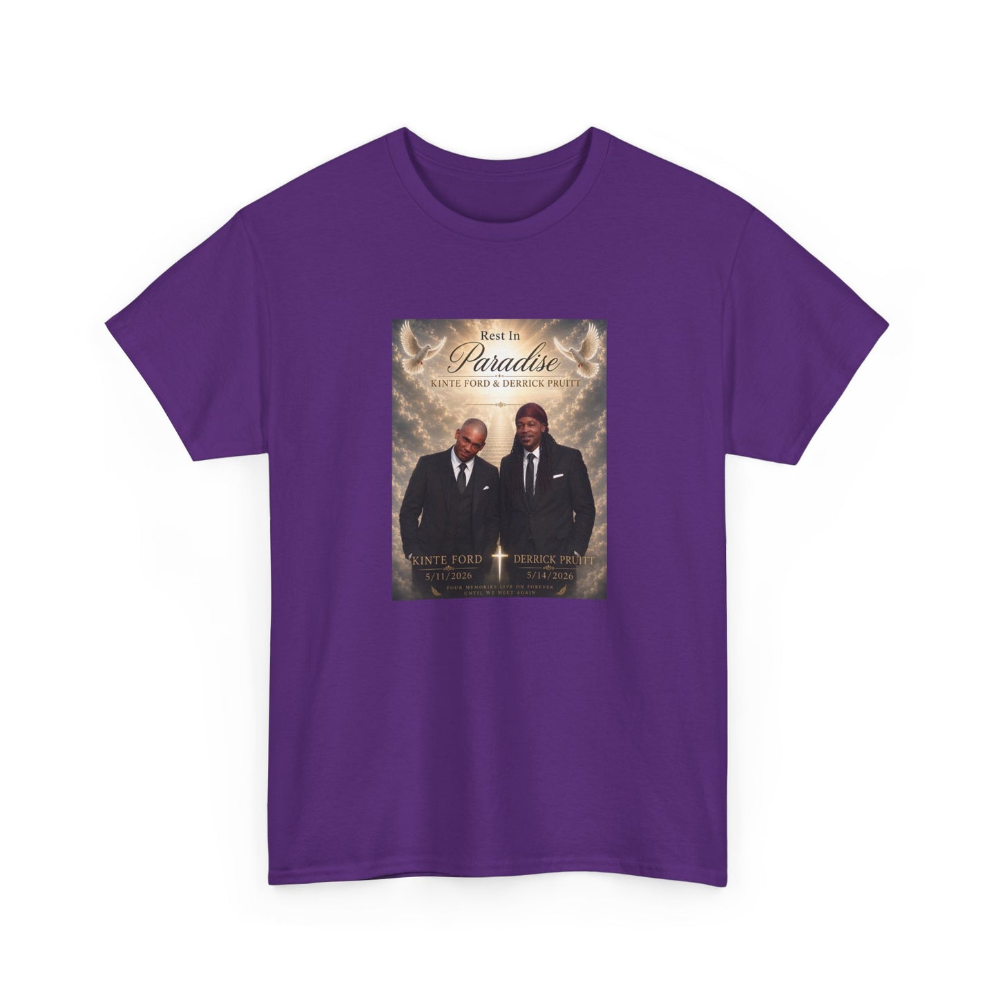 Memorial Tribute Tee — "Rest in Paradise" Funeral Remembrance Shirt