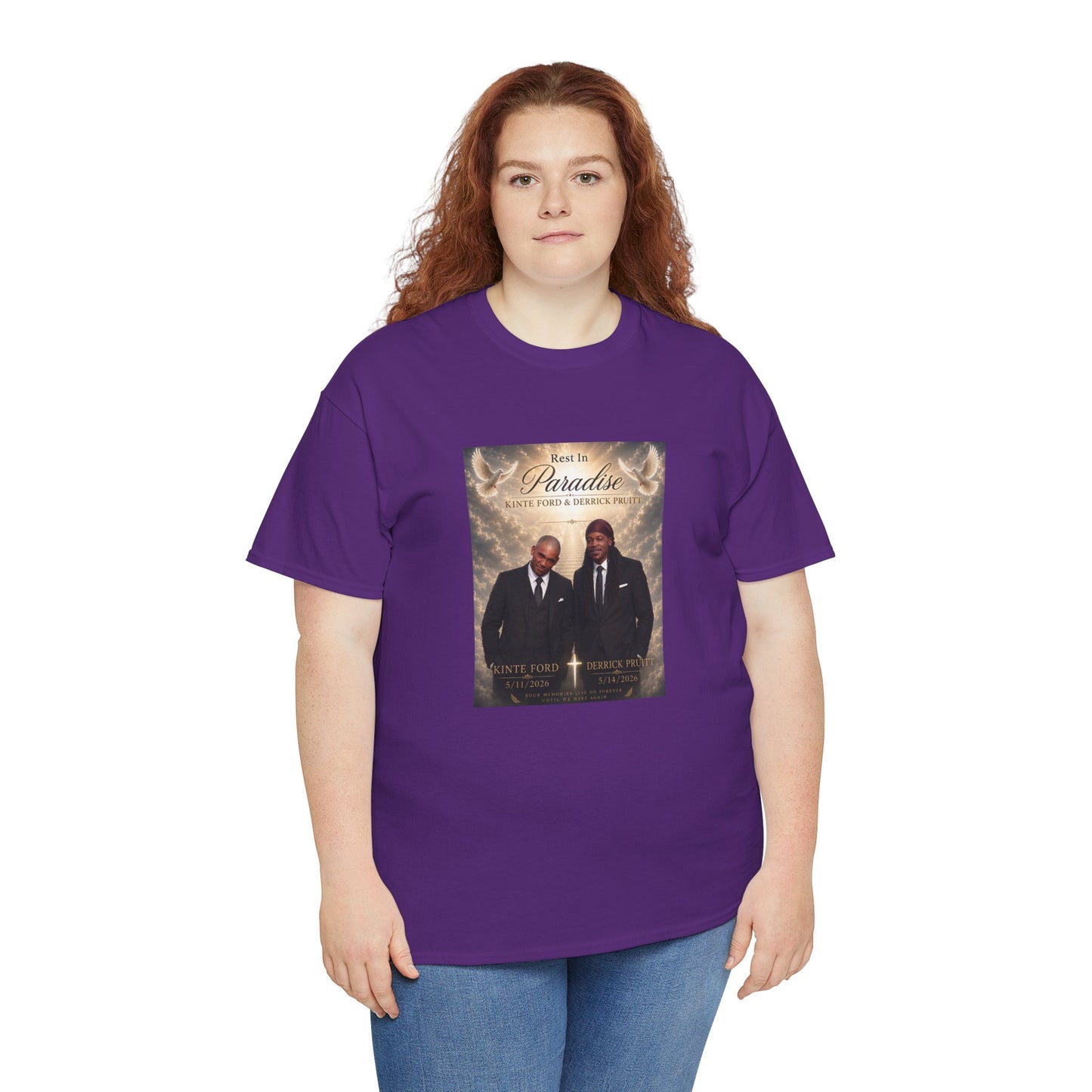 Memorial Tribute Tee — "Rest in Paradise" Funeral Remembrance Shirt
