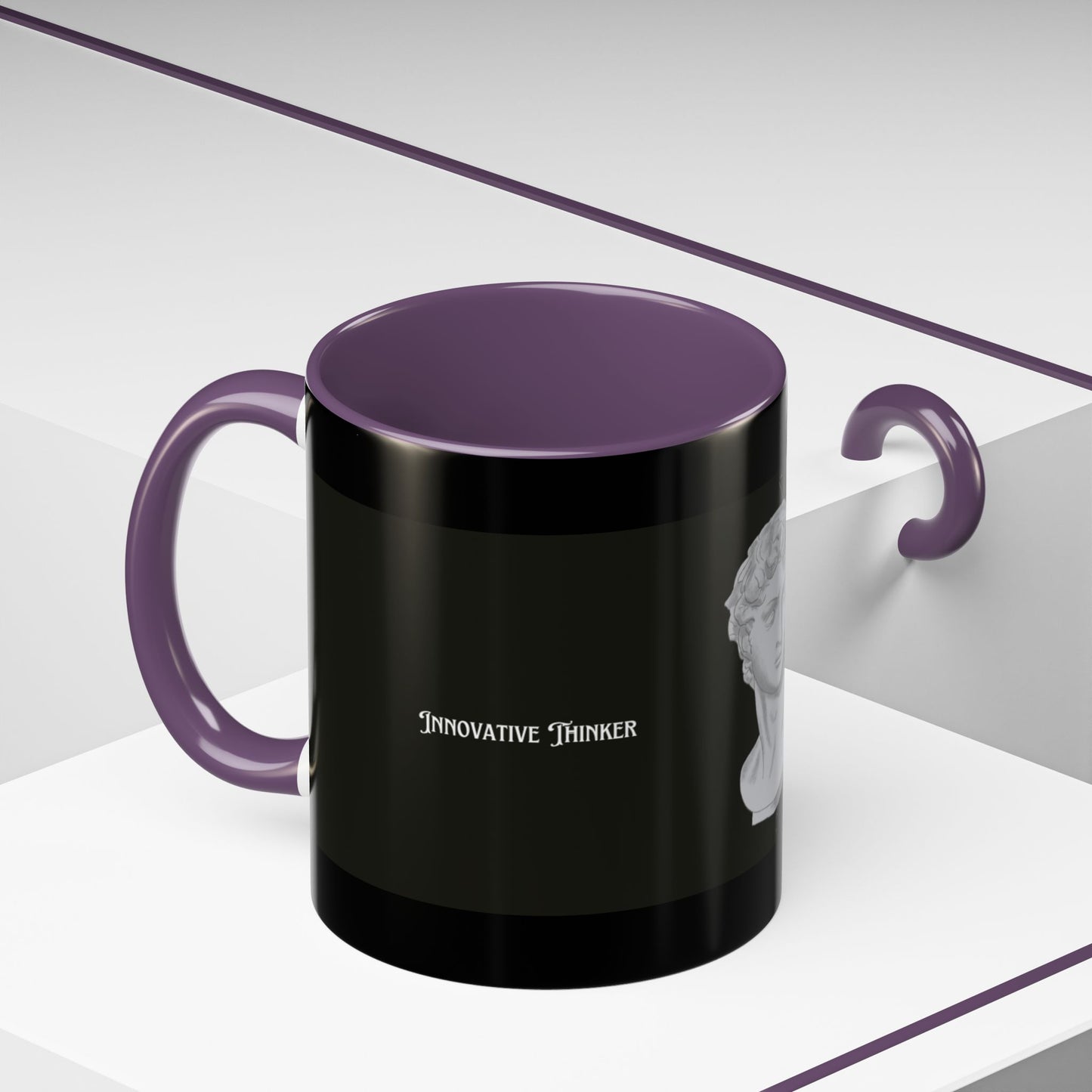 Innovative Thinker Artistic Accent Coffee Mug with Classic Sculpture Design, Unique Gift for Artists, Home Decor, Office Desk Mug, Charismatic Drinkware, [...]