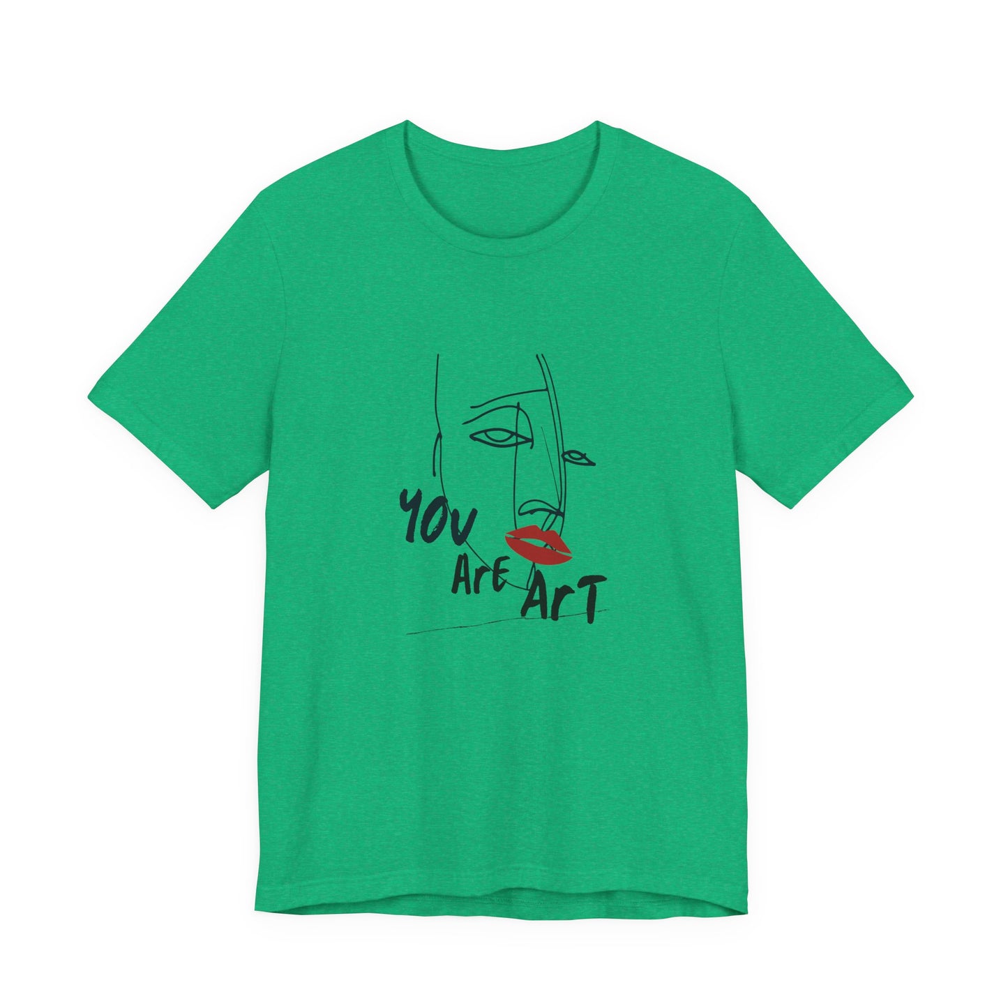 Artistic Expression Unisex Tee - You Are Art, Creative Gift, Casual Wear, Modern Design, Art Lover's Shirt