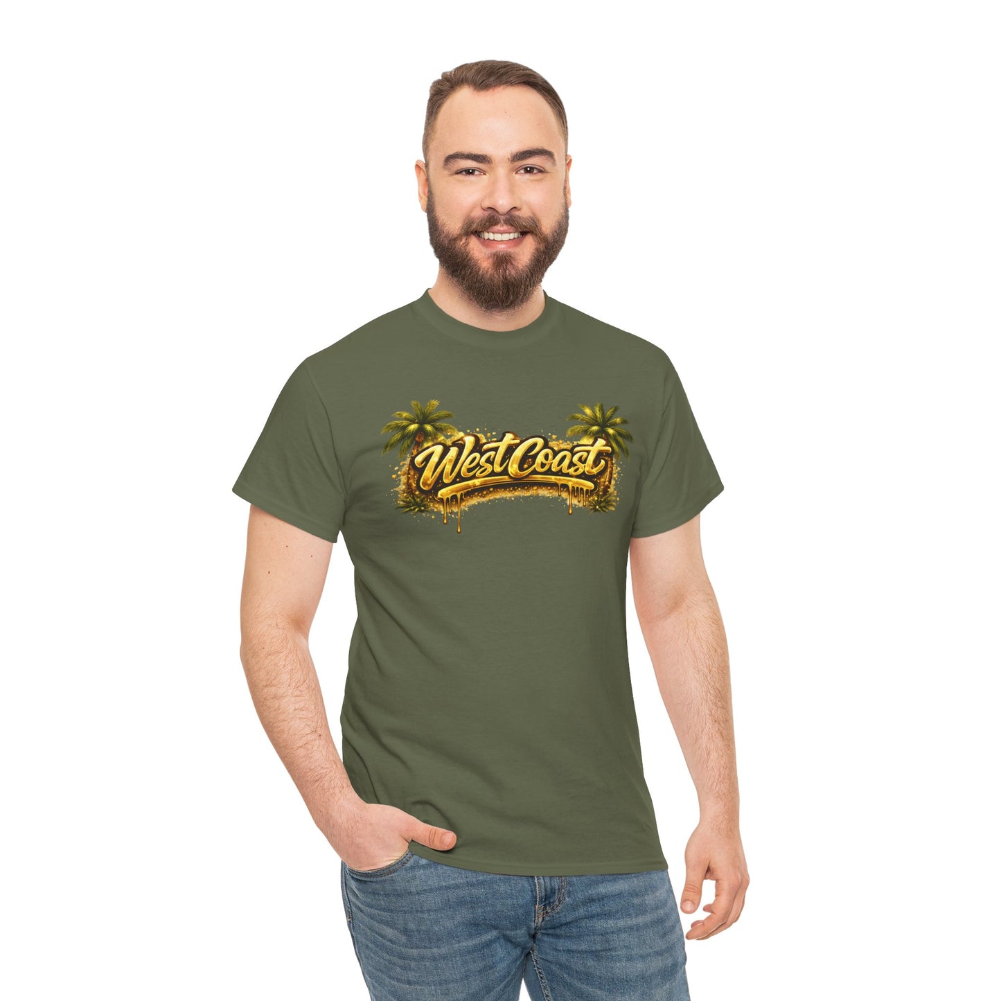 West Coast Palm Tree T-Shirt — Retro Surf Vibe Tee