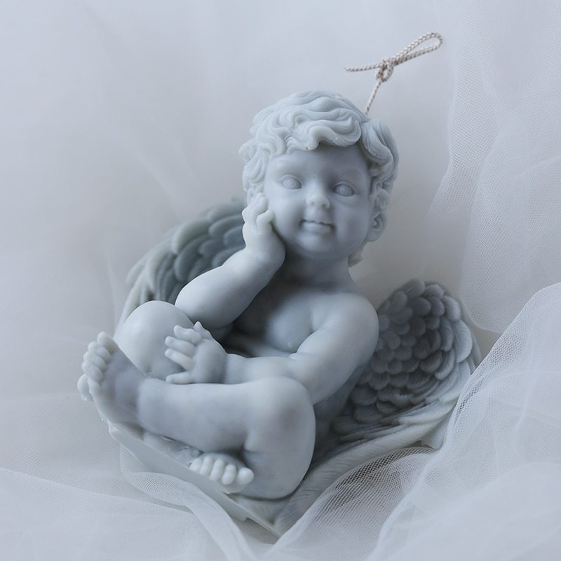 Angel candle silicone mold