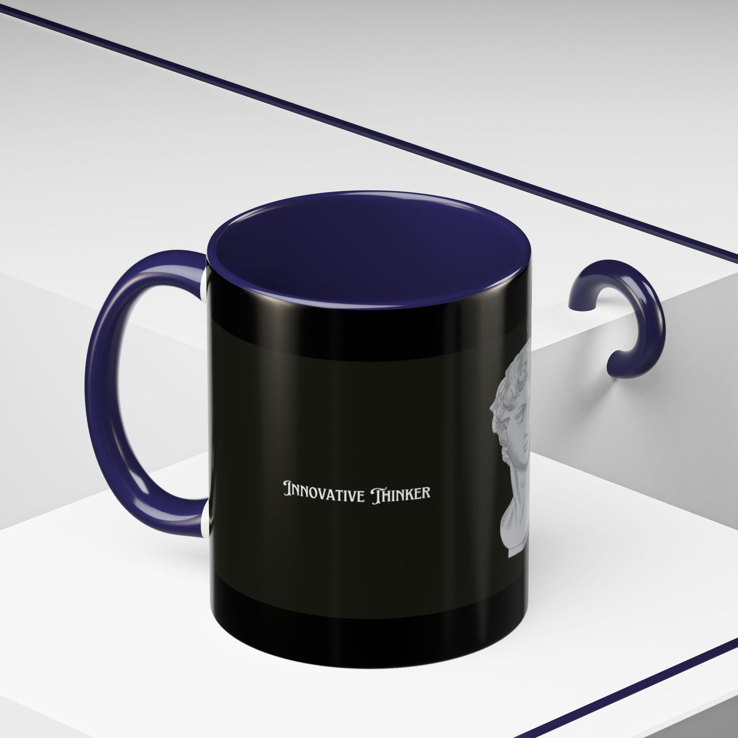 Innovative Thinker Artistic Accent Coffee Mug with Classic Sculpture Design, Unique Gift for Artists, Home Decor, Office Desk Mug, Charismatic Drinkware, [...]