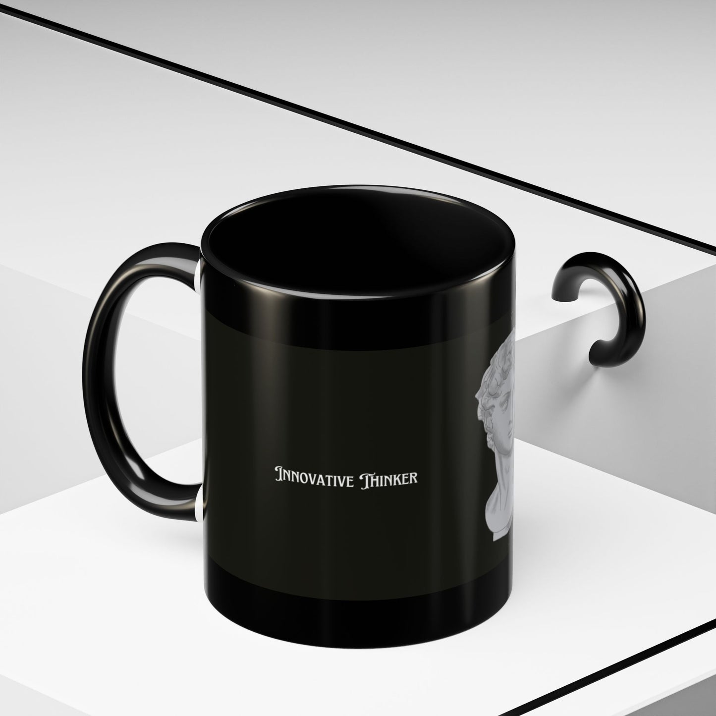 Innovative Thinker Artistic Accent Coffee Mug with Classic Sculpture Design, Unique Gift for Artists, Home Decor, Office Desk Mug, Charismatic Drinkware, [...]