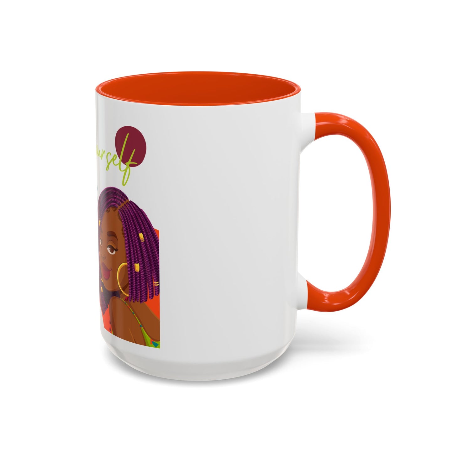 Colorful Be Yourself Mug, Inspirational Coffee Cup, Gift for Friends, Empowerment Mug, Unique Art Mug, Perfect for Birthdays