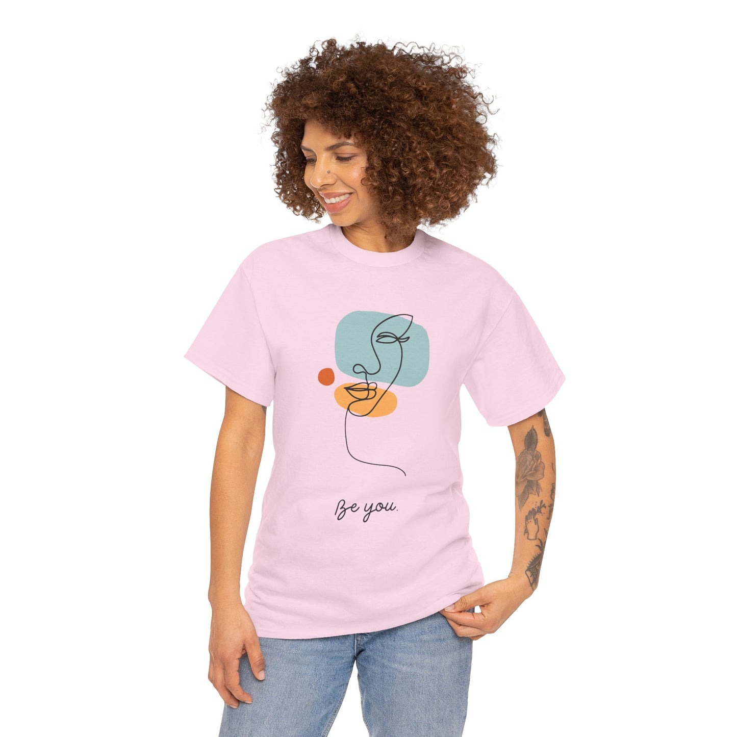 Minimalist Be You Tee, Unisex Cotton T-Shirt, Inspirational Graphic Tee, Gift for Friends, Casual Everyday Wear, Self-Love Apparel