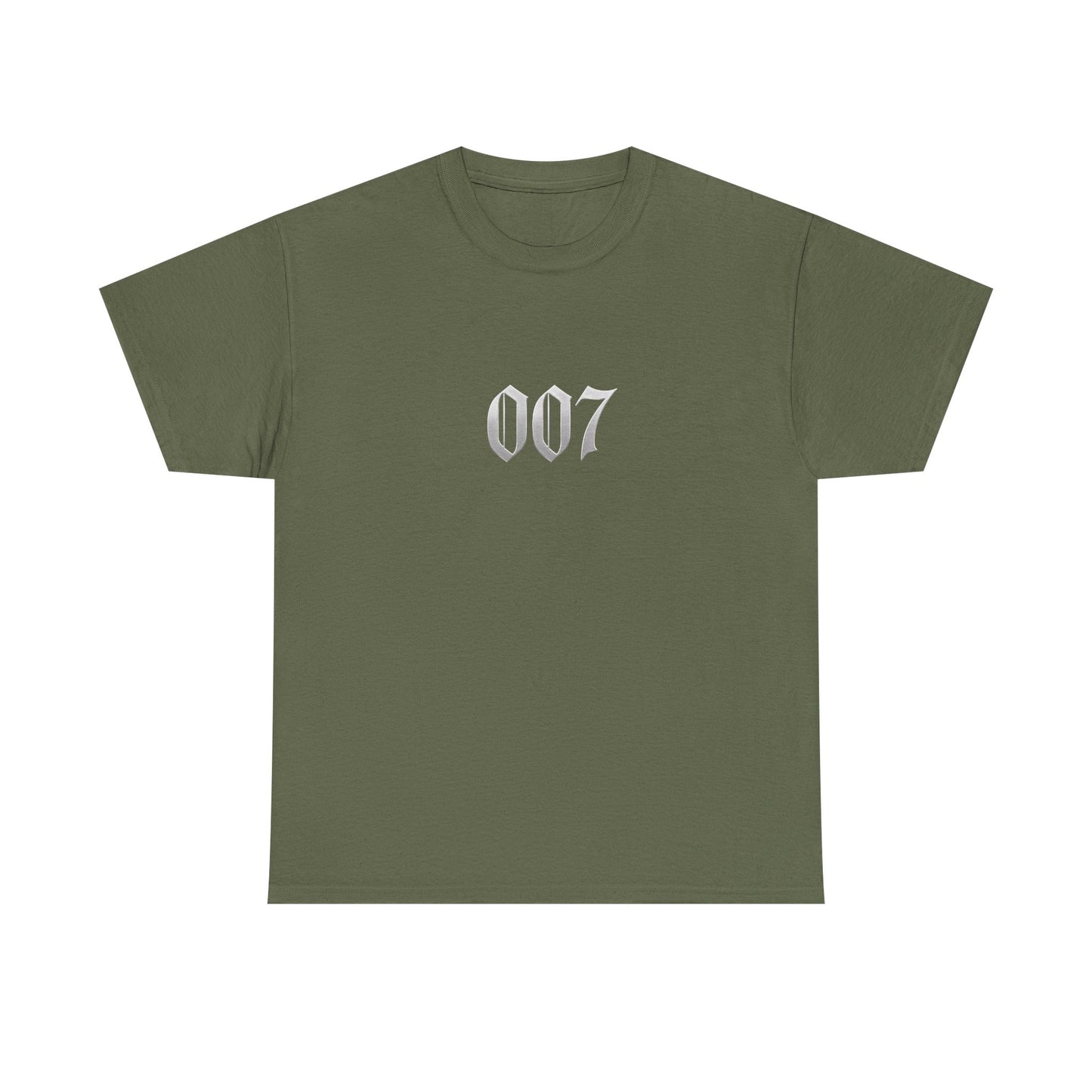 007 Graphic Tee — Subtle Spy Number Chest Print