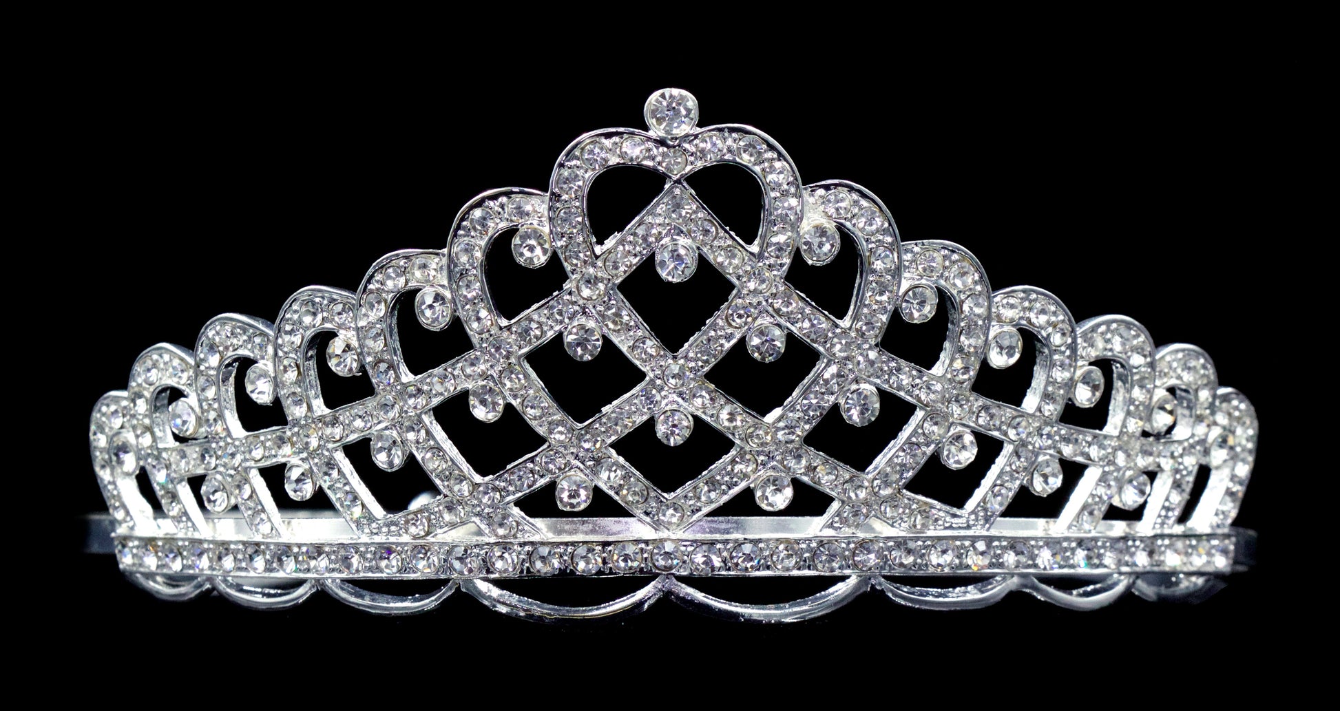 #11516 - Pave Crystal Tiara-0