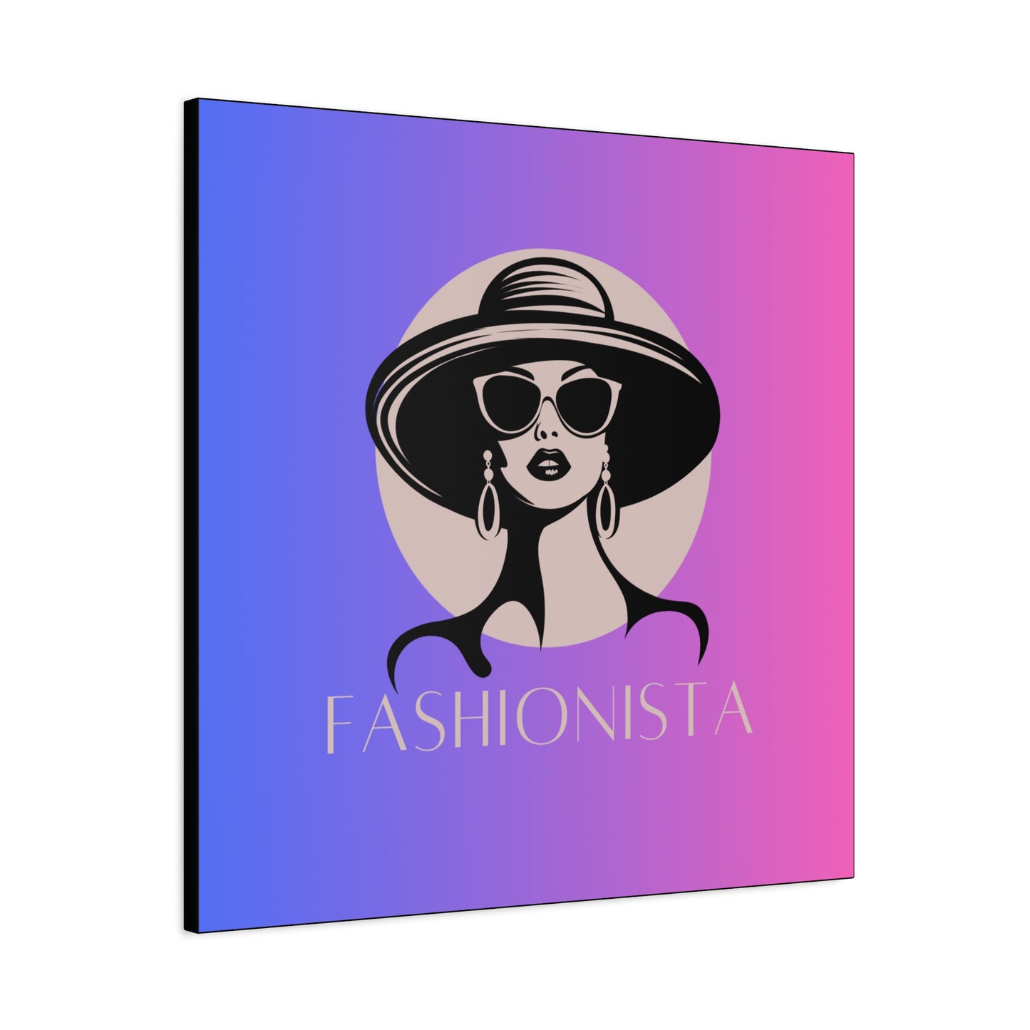 Fashionista Matte Canvas Wall Art, chic home decor, stylish gift for fashion lovers, wall decor, modern art piece, unique artwork