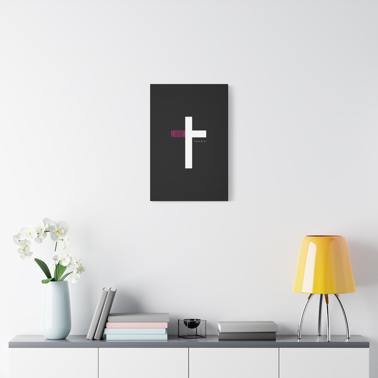 Faith-Inspired Canvas Print - Psalm 91, Home Decor, Wall Art, Christian Gift, Inspirational Decoration