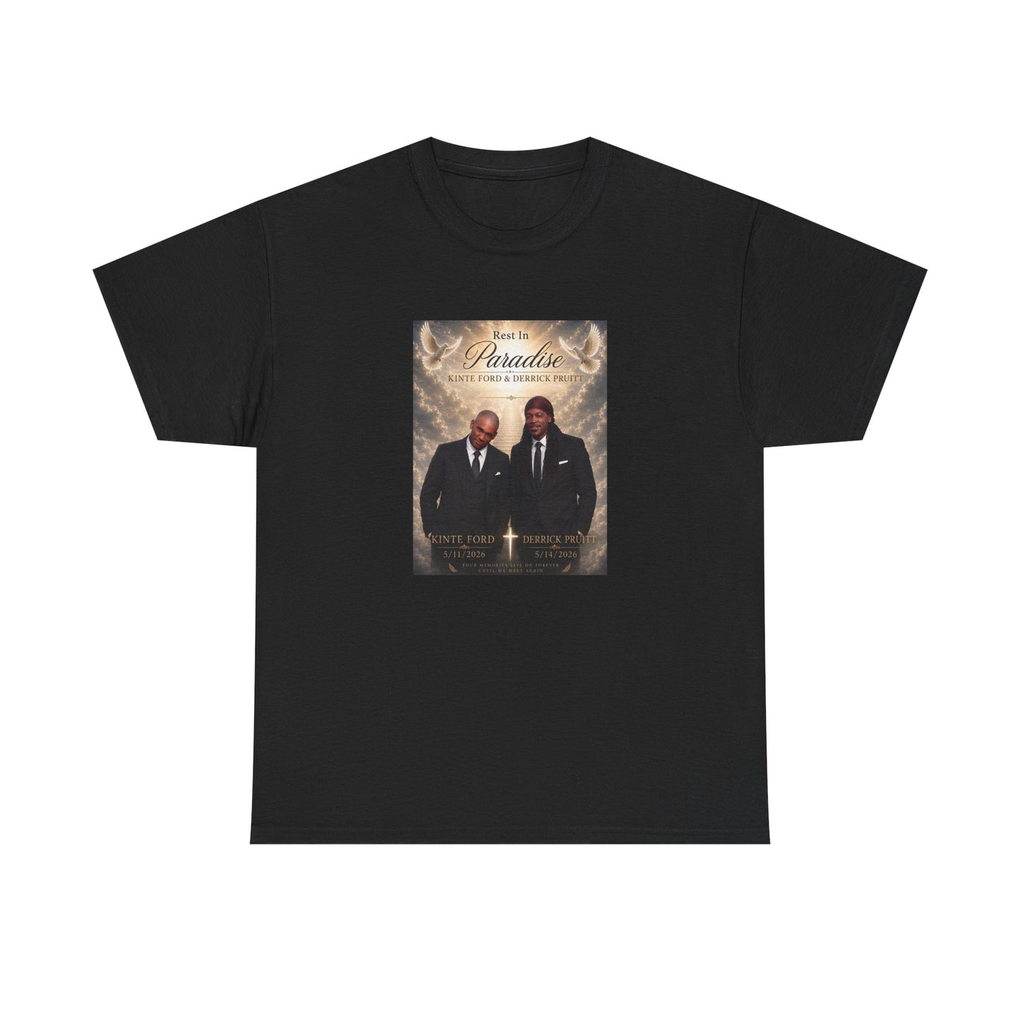 Memorial Tribute Tee — "Rest in Paradise" Funeral Remembrance Shirt