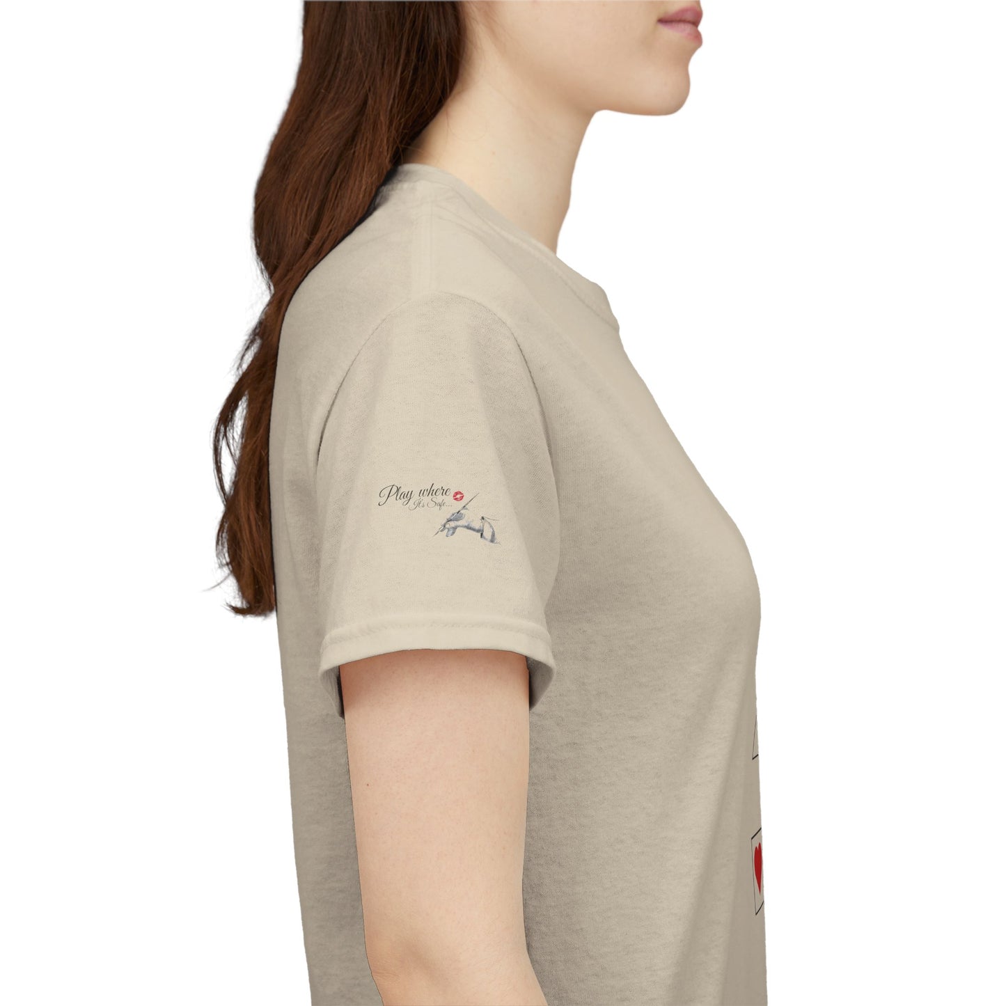 Single Taken Avoiding the Pen Play Where It's Safe T-Shirt Unisex Heavy 100% Cotton Tee