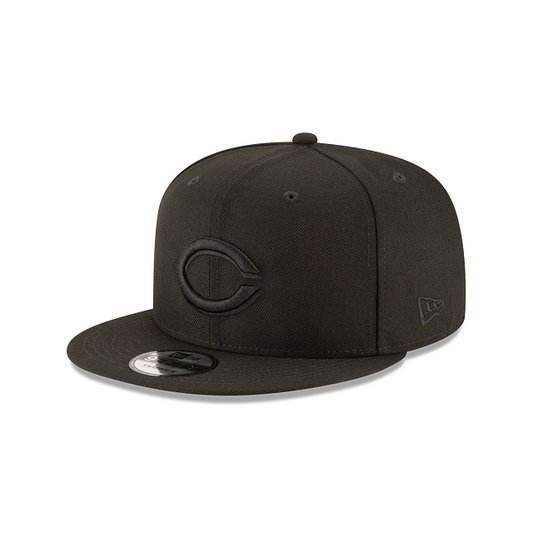 Cincinnati Reds - 9Fifty Basic Snapback Black on Black Hat, New Era