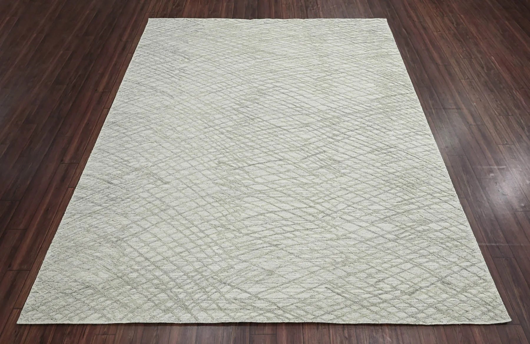8x10 Gray LoomBloom Hand Knotted Modern & Contemporary Textured Tibetan 100% Wool Oriental Area Rug-2