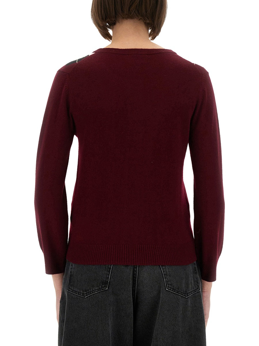 Ganni Women Jacquard Cashmere Cardigan