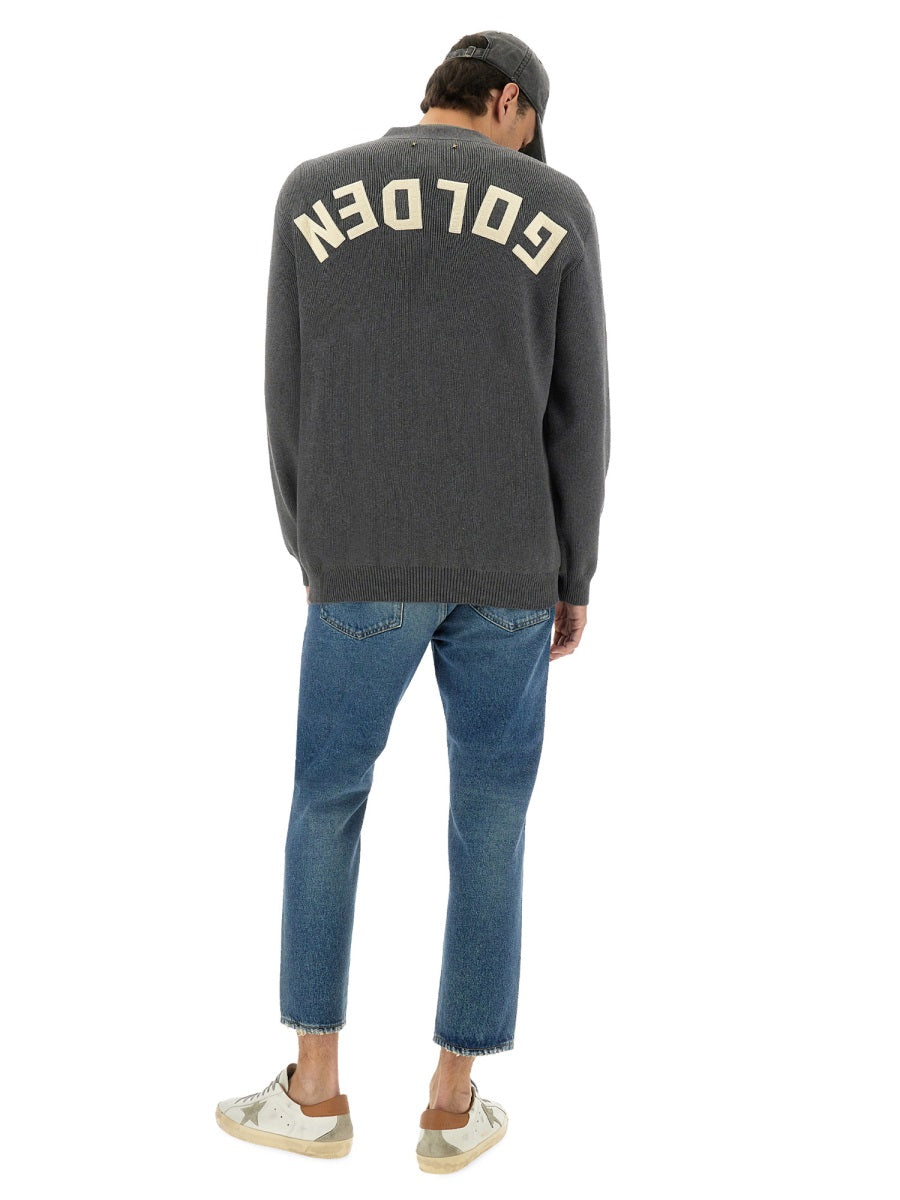 Golden Goose Men Logo Lapel Cardigan