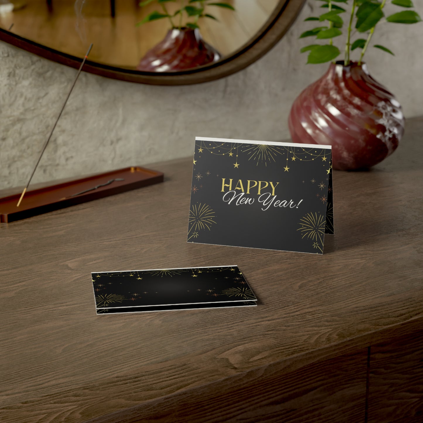 Stylish New Year Greeting Cards - Festive Holiday Stationery for Celebrations, Invitations, Gift Cards, and Special Occasions