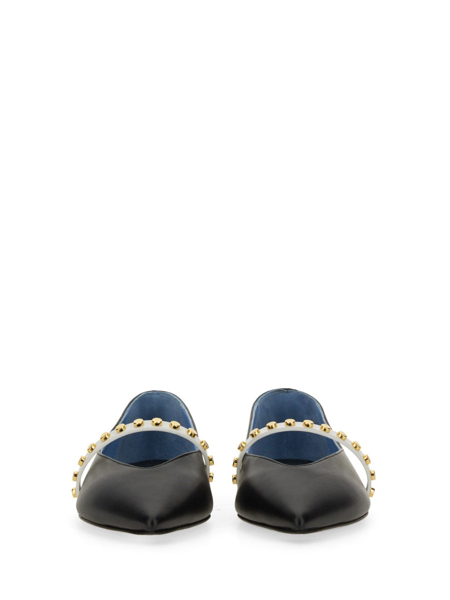 Alexander Mcqueen Women Leather Ballerina