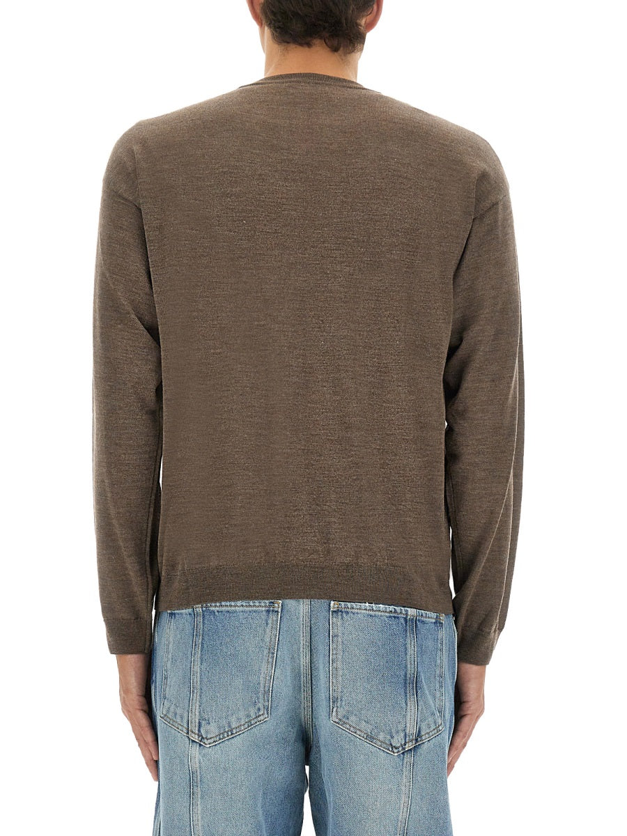 Moschino Men Wool And Silk Pullover