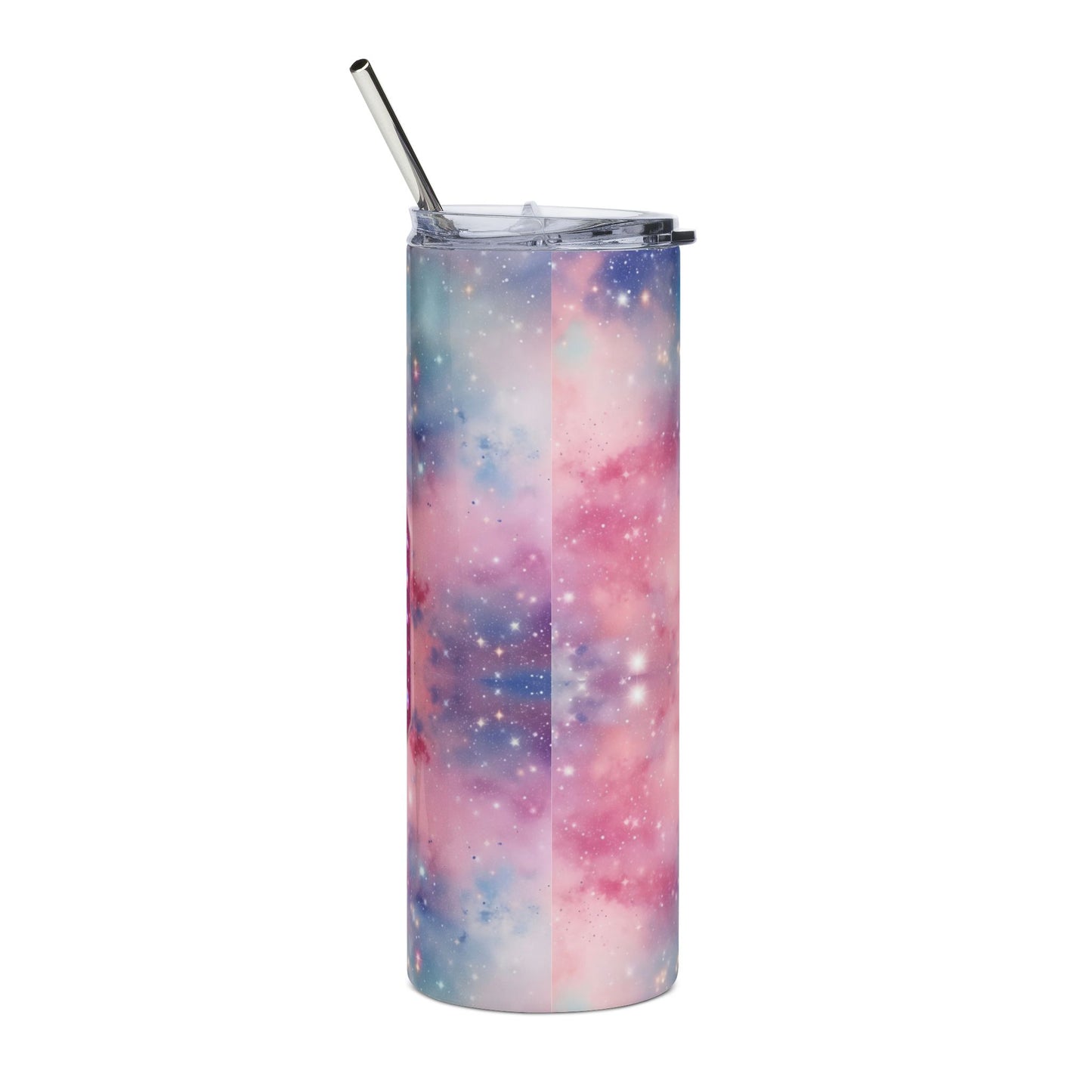 Pink Sparkle 'SLAY' Stop Sign Tumbler 20oz Stainless Steel