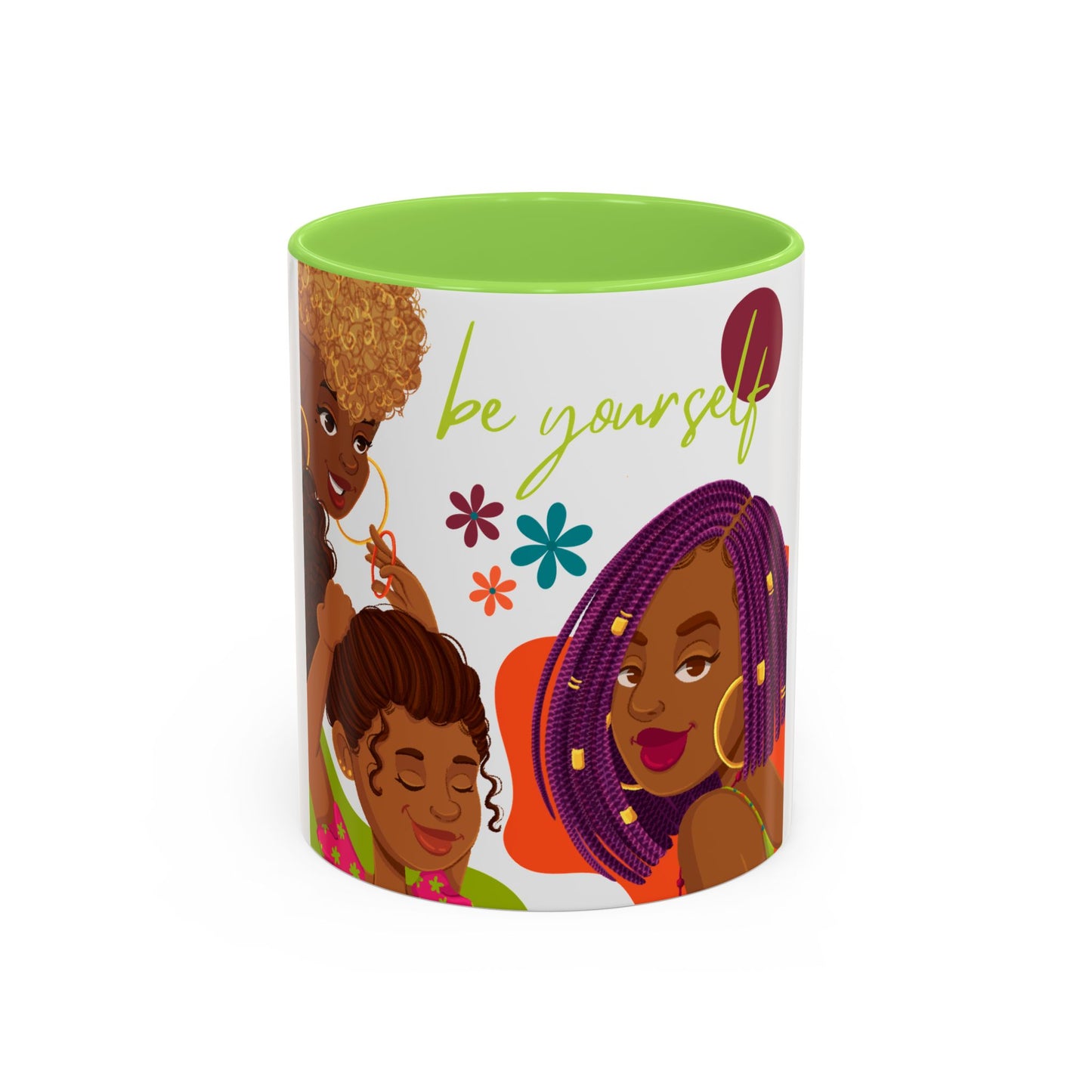 Colorful Be Yourself Mug, Inspirational Coffee Cup, Gift for Friends, Empowerment Mug, Unique Art Mug, Perfect for Birthdays