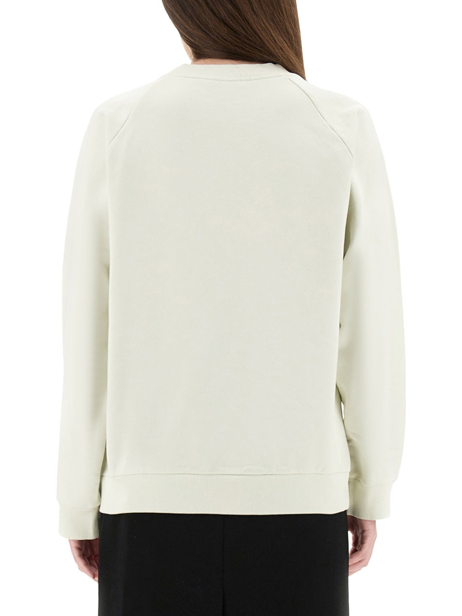 Marni Women White Cotton Sweatshirt With Tulip Print