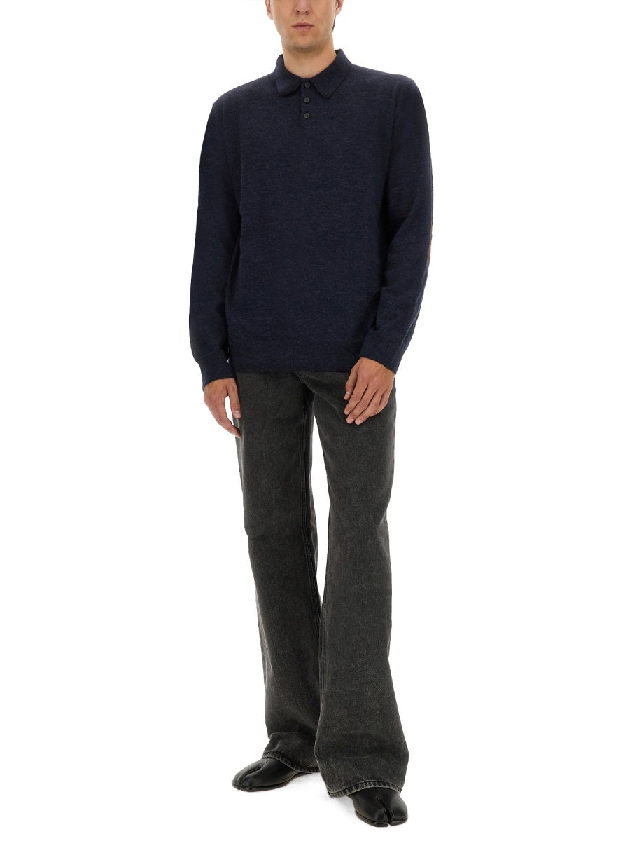 Maison Margiela Men Wool Polo.