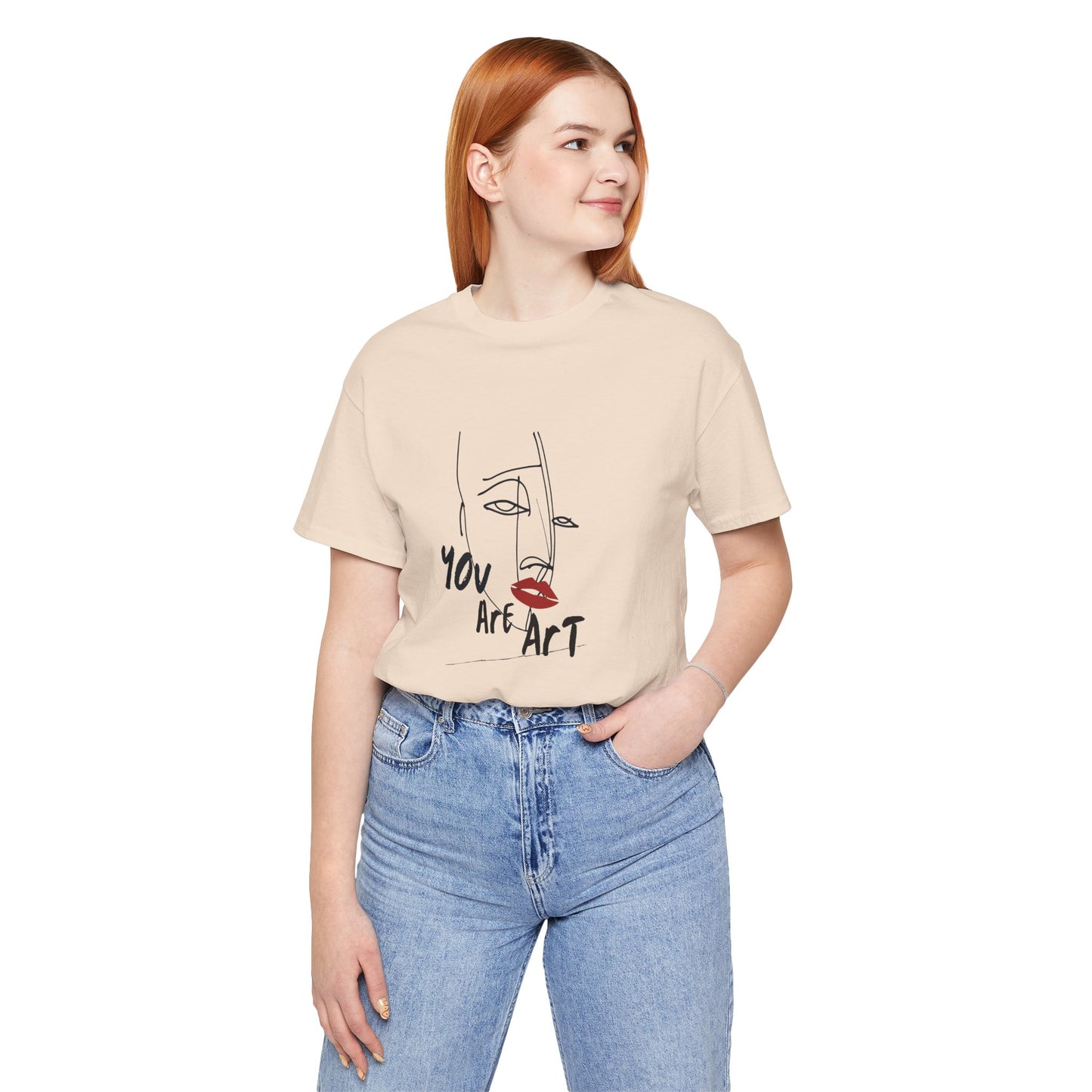 Artistic Expression Unisex Tee - You Are Art, Creative Gift, Casual Wear, Modern Design, Art Lover's Shirt