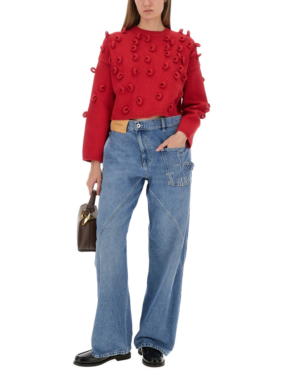 Jw Anderson Women Loop Cropped Jersey