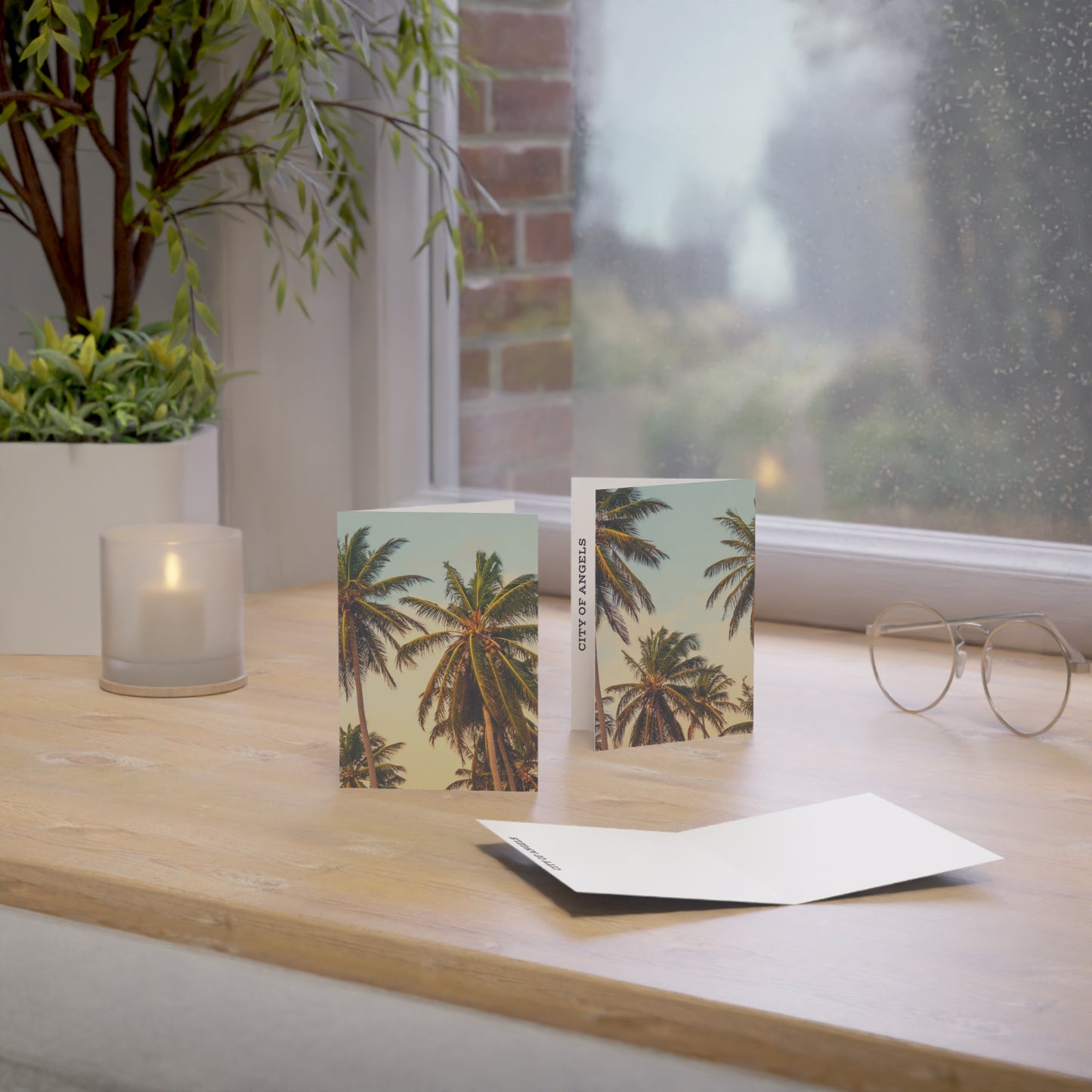 CITY OF ANGELS - Tropical Palm Greeting Cards - Perfect for Summer Celebrations, Birthdays, Thank You Notes, or Just Because!