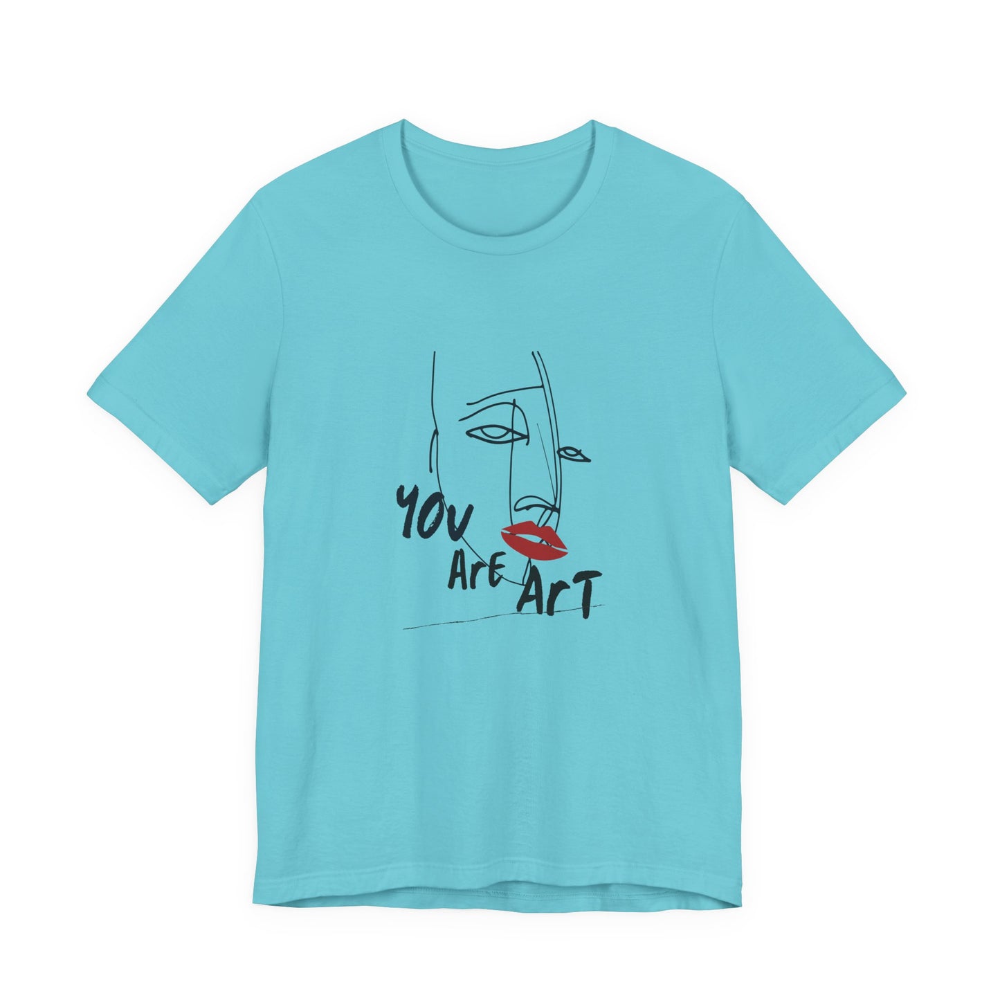 Artistic Expression Unisex Tee - You Are Art, Creative Gift, Casual Wear, Modern Design, Art Lover's Shirt