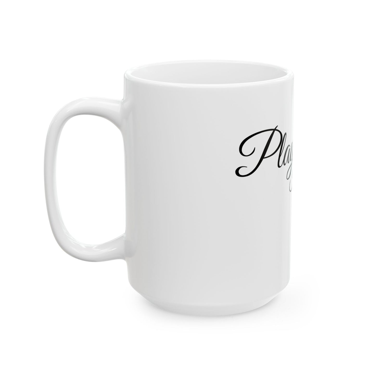 Artistic Ceramic Mug - "Play Where It's Safe" - Unique Gift for Artists, Coffee Lovers, Home Decor, Art Studio, Creative Inspiration