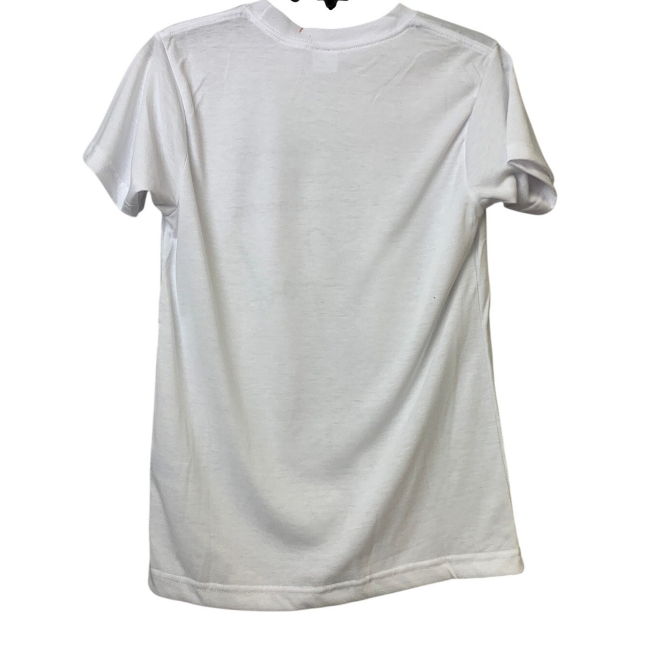 New Hand Printed Womens XS White Life Make Sense To God Crew Neck Tee Shirt
