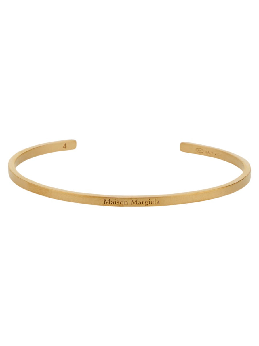 Maison Margiela Women Open Bracelet With Logo