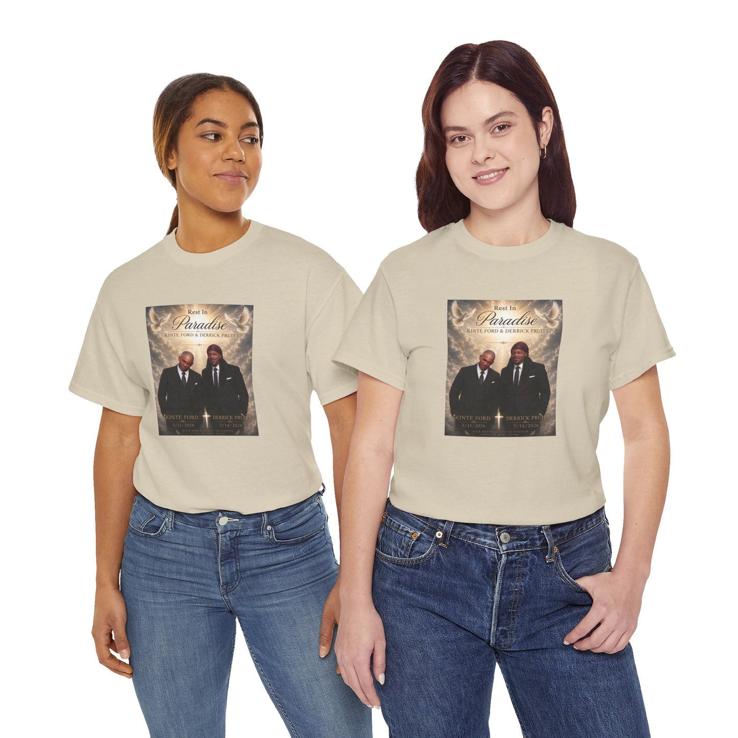Memorial Tribute Tee — "Rest in Paradise" Funeral Remembrance Shirt