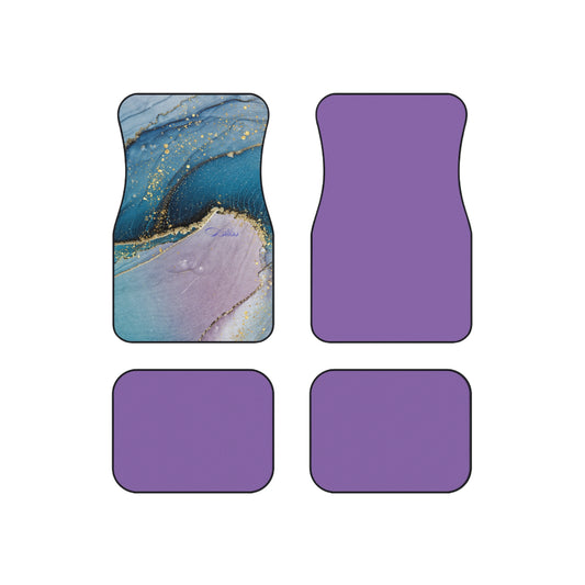 Elegant Abstract Car Mats Set of 4, Luxurious Auto Accessories, Stylish Interior Decor, Unique Gift for Car Lovers, Modern Home Accent