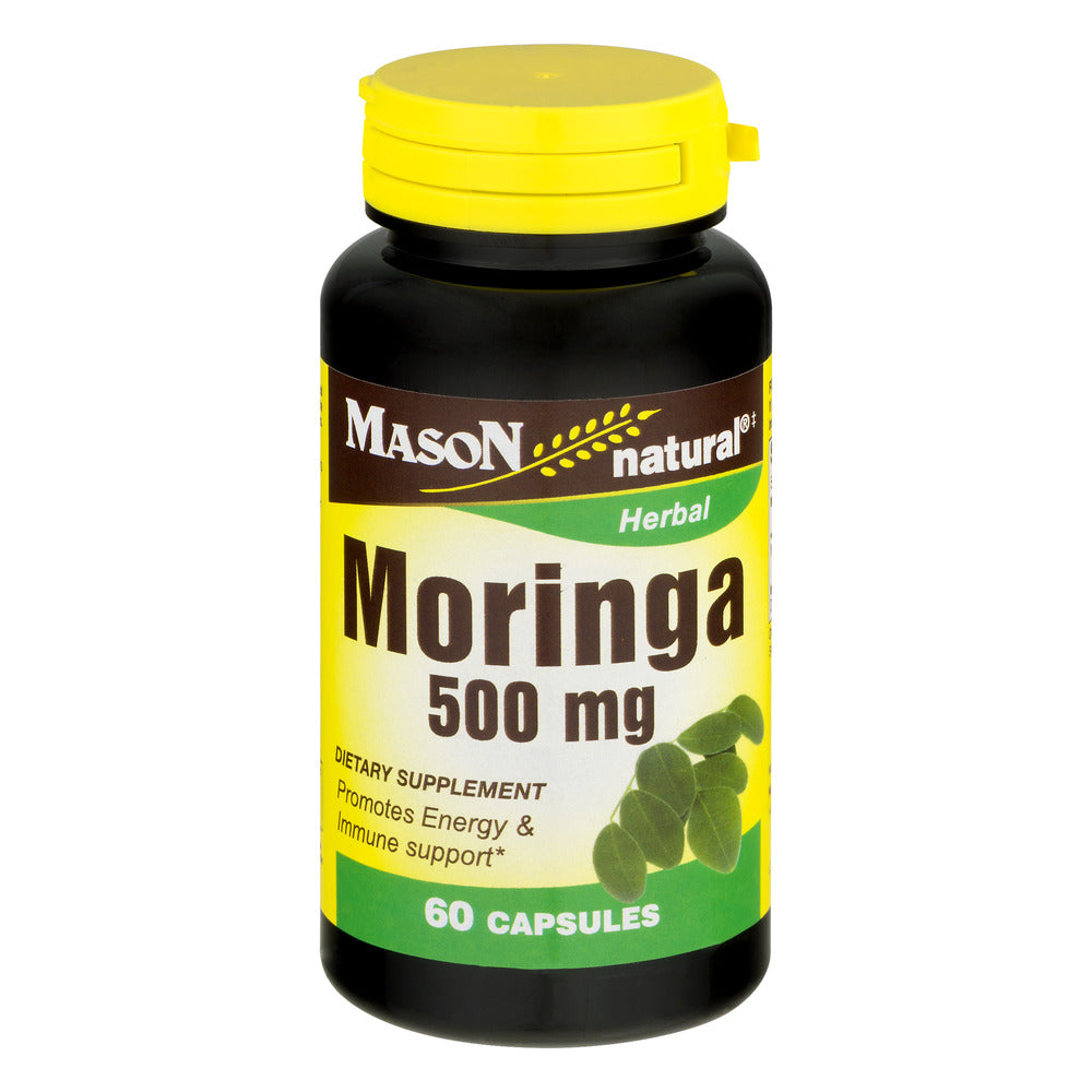 Mason Natural Whole Herb Moringa, 500 Mg, 60 Capsules