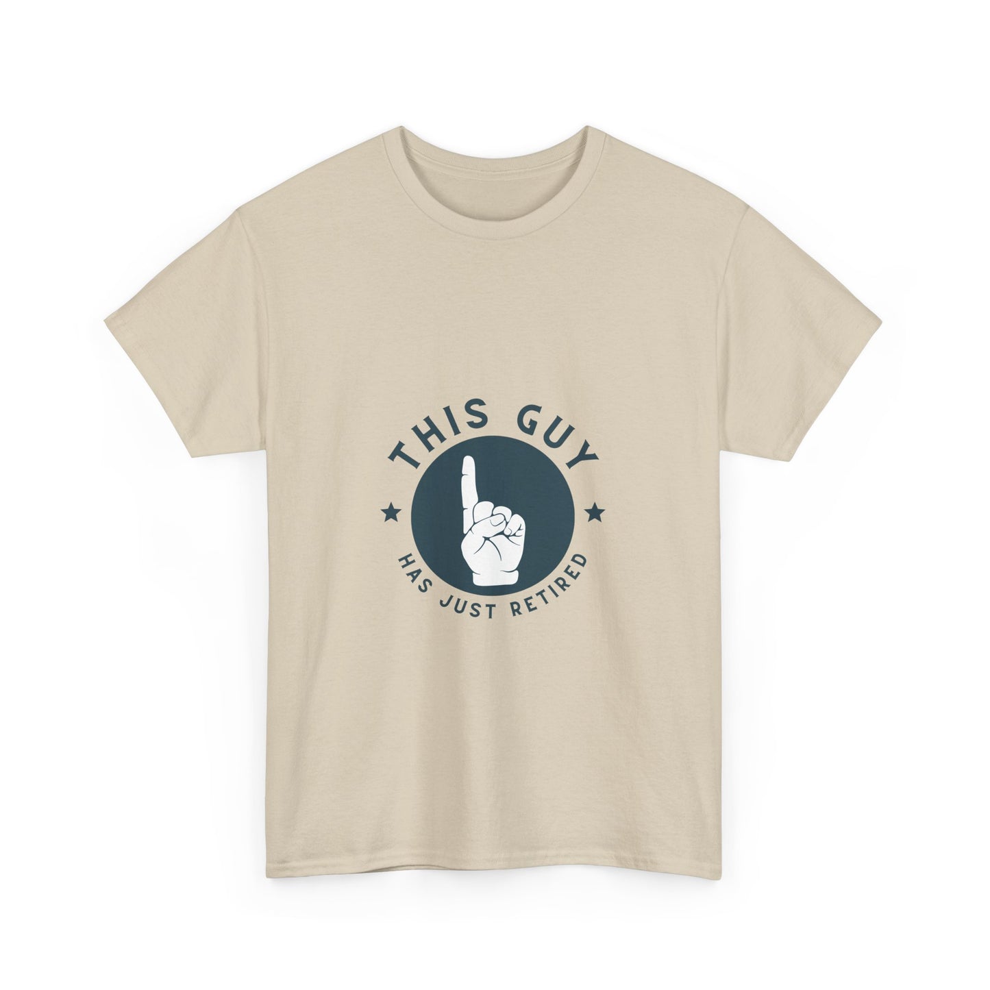 This Guy Has Just Retired Retirement Celebration Unisex Heavy Cotton Tee | Funny Gift for Retirees, Casual Wear, Retirement Party, Humor Shirt, Comfy Gift Idea