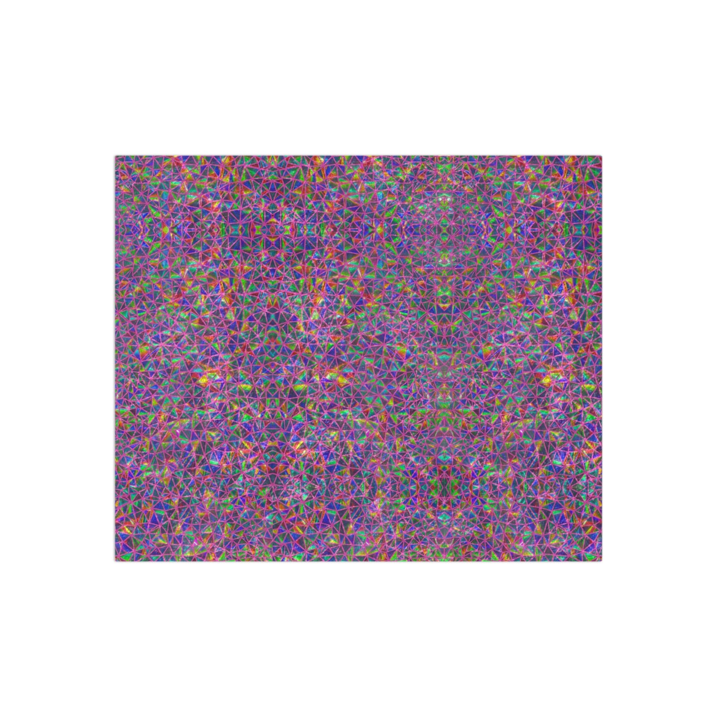 Crushed Velvet Blanket — Psychedelic Purple Abstract Plush Throw
