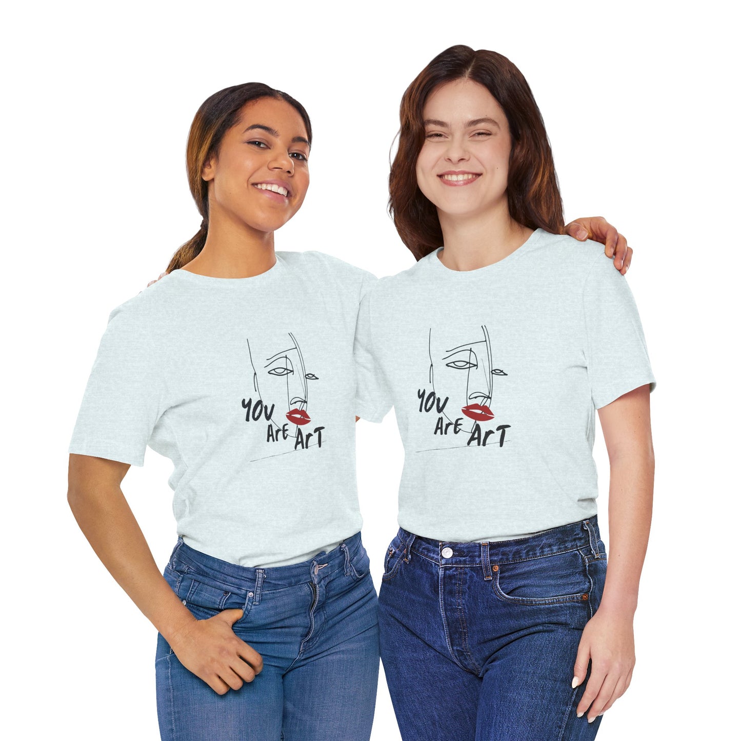 Artistic Expression Unisex Tee - You Are Art, Creative Gift, Casual Wear, Modern Design, Art Lover's Shirt