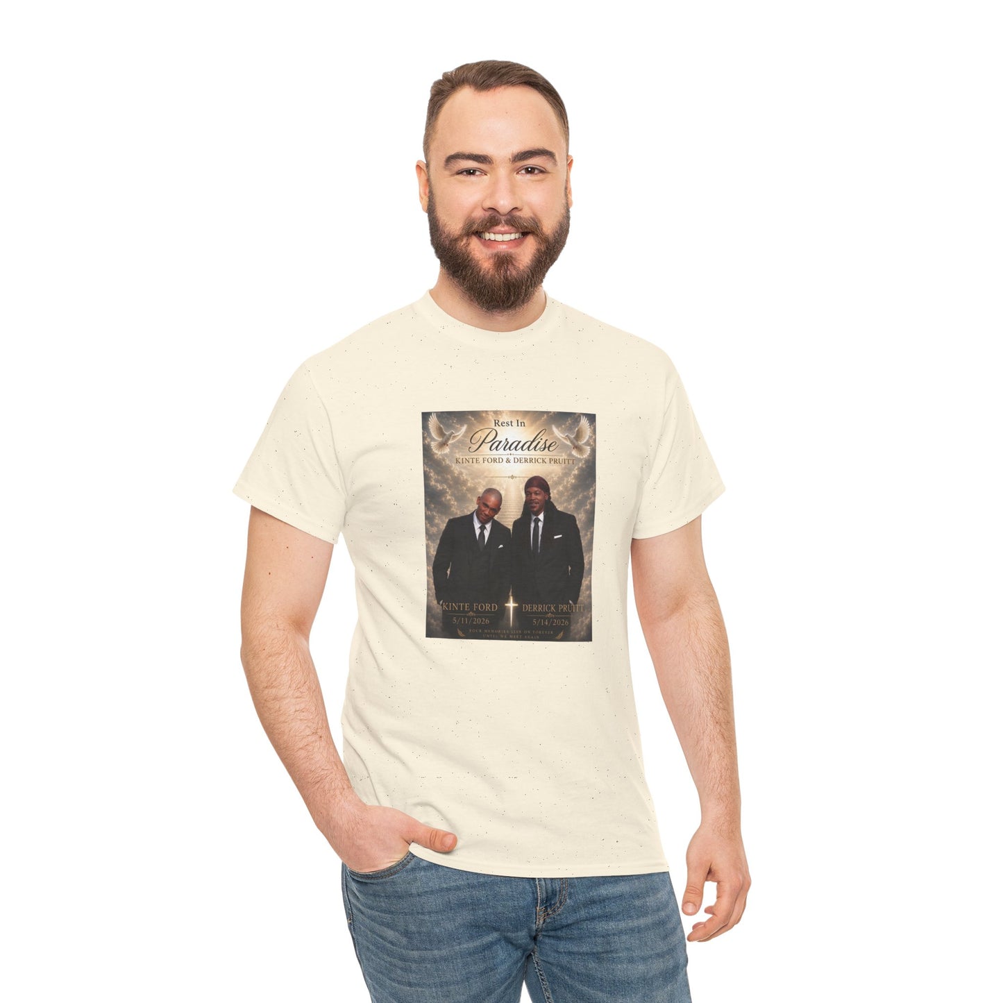 Memorial Tribute Tee — "Rest in Paradise" Funeral Remembrance Shirt