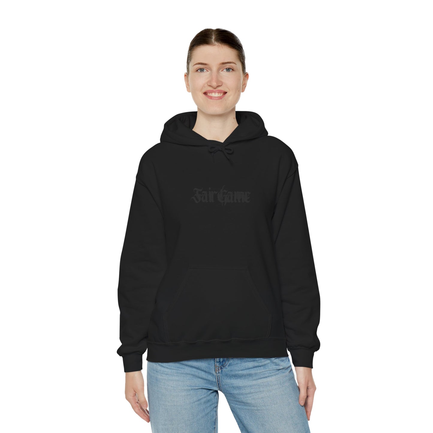 Fair Game Unisex Heavy Blend Hoodie, Cozy Sweatshirt, Casual Lounge Wear, Gift for Gamers, Comfortable Street Style