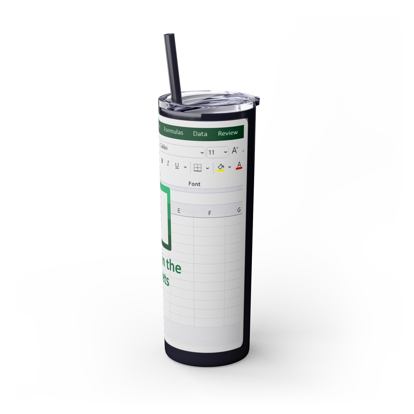 Freak in the Sheets Spreadsheet Themed Tumbler, 20oz Gift for Students, Accountants, Office Humor, Funny Drinkware