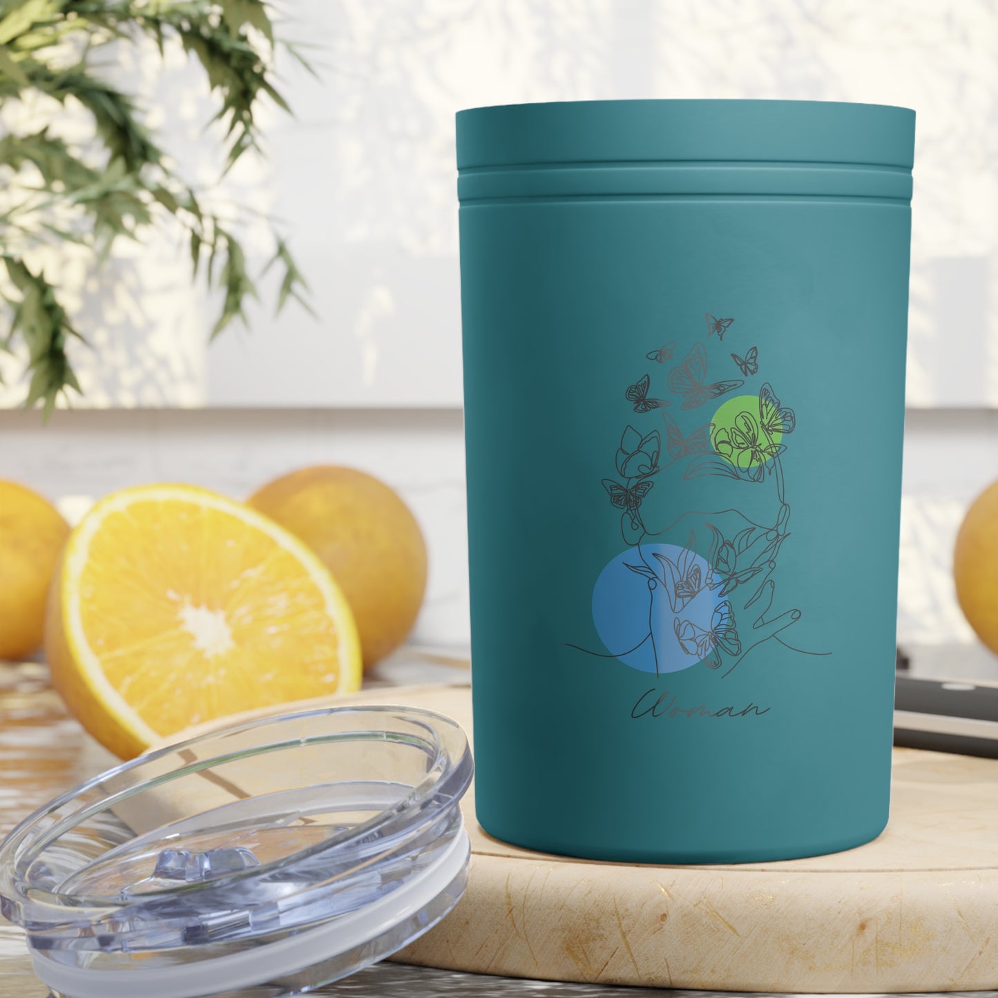 Butterfly & Hummingbird Vacuum Tumbler | Stylish Reusable Coffee Cup for Nature Lovers, Eco-Friendly Gift, Travel Mug, Personalized