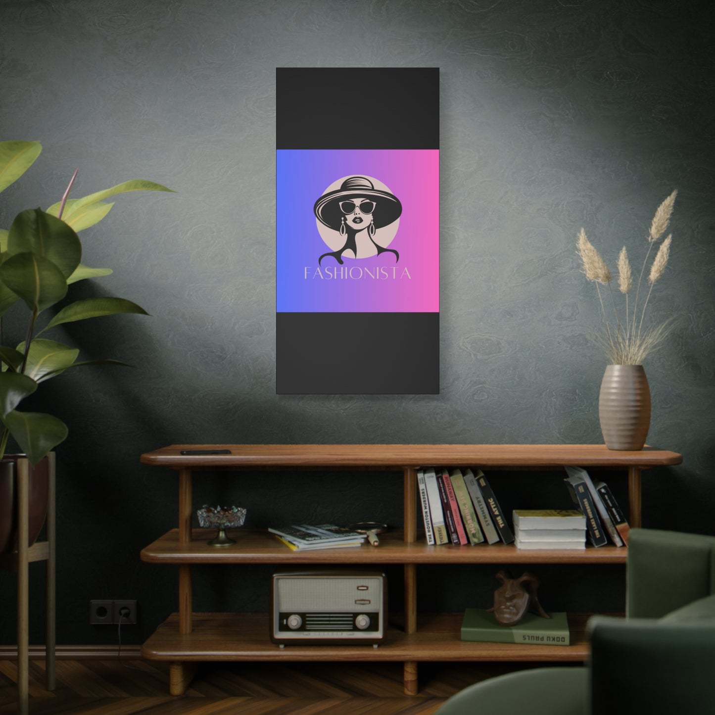 Fashionista Matte Canvas Wall Art, chic home decor, stylish gift for fashion lovers, wall decor, modern art piece, unique artwork