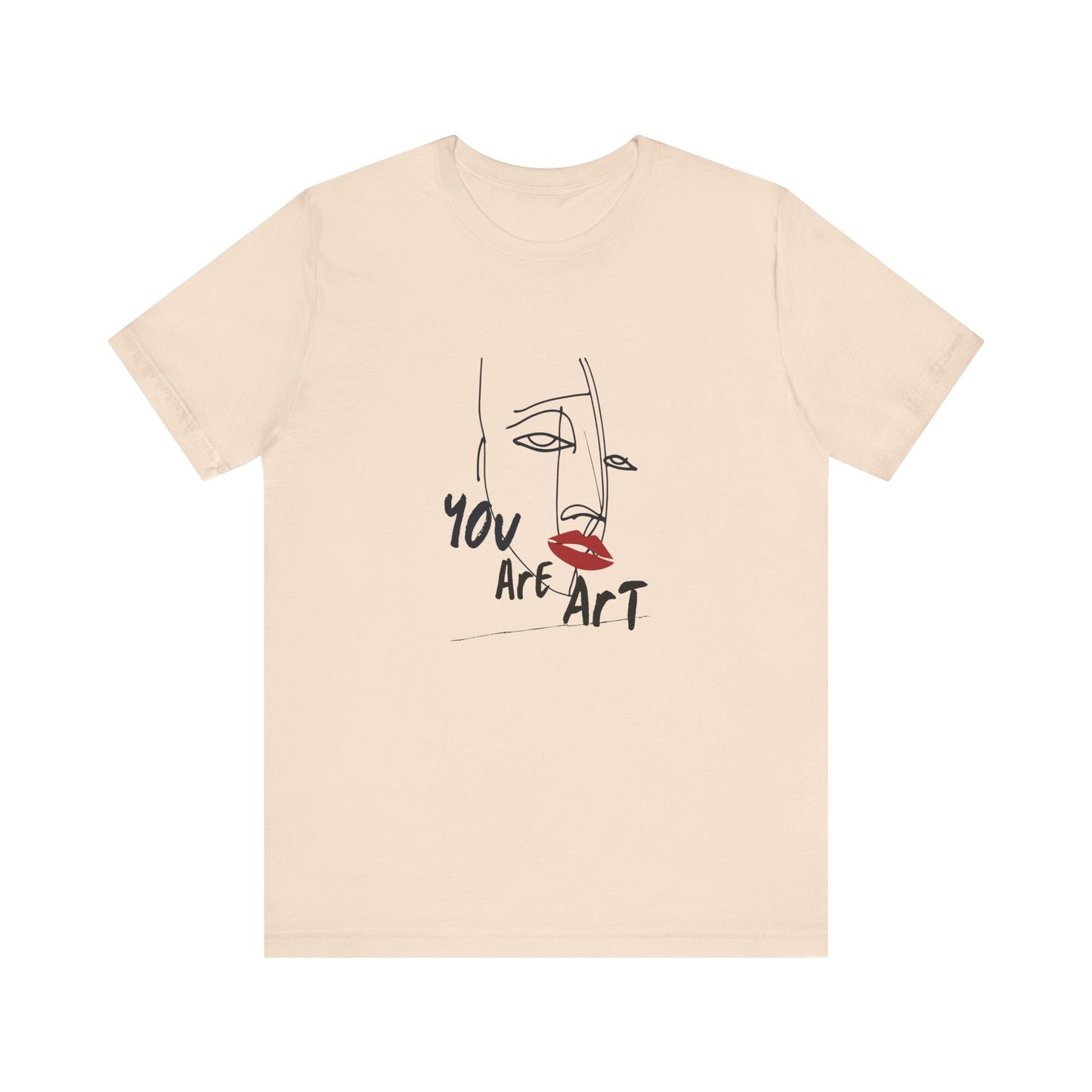 Artistic Expression Unisex Tee - You Are Art, Creative Gift, Casual Wear, Modern Design, Art Lover's Shirt