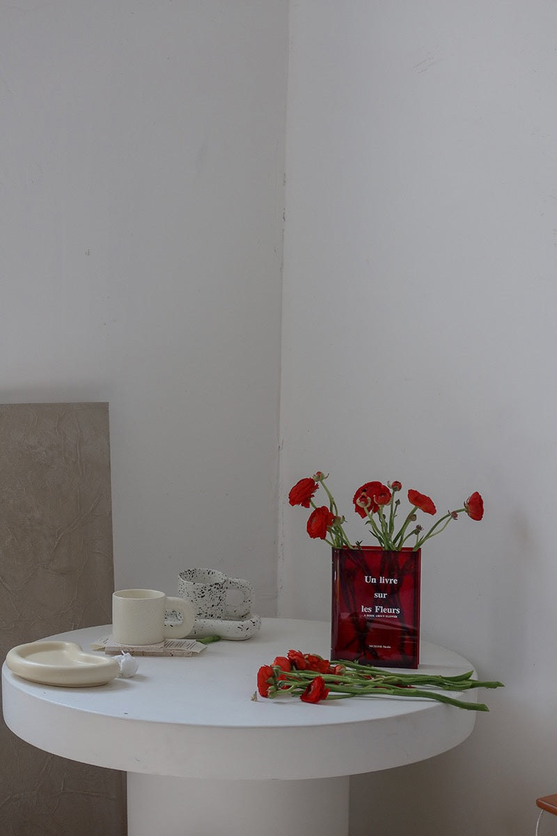 Book Shaped Acrylic Flower Vase-4