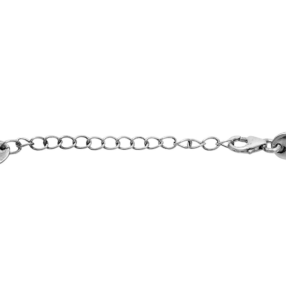 Premium Heart - Citrine Checker Bracelet B-1044 12-EB10044-2