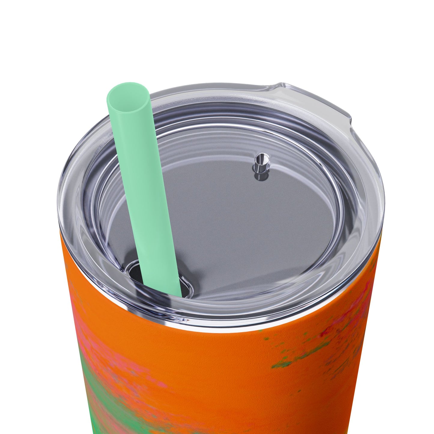 Colorful Ombre Skinny Tumbler with Straw, 20oz | Travel Mugs, Summer Drinkware, Beach Accessories, Gifts for Her, Eco-Friendly